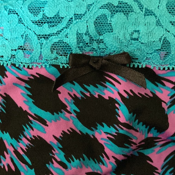 Purple, Black & Blue Bra Set by Xhileration sz 36D/M - Picture 5 of 6